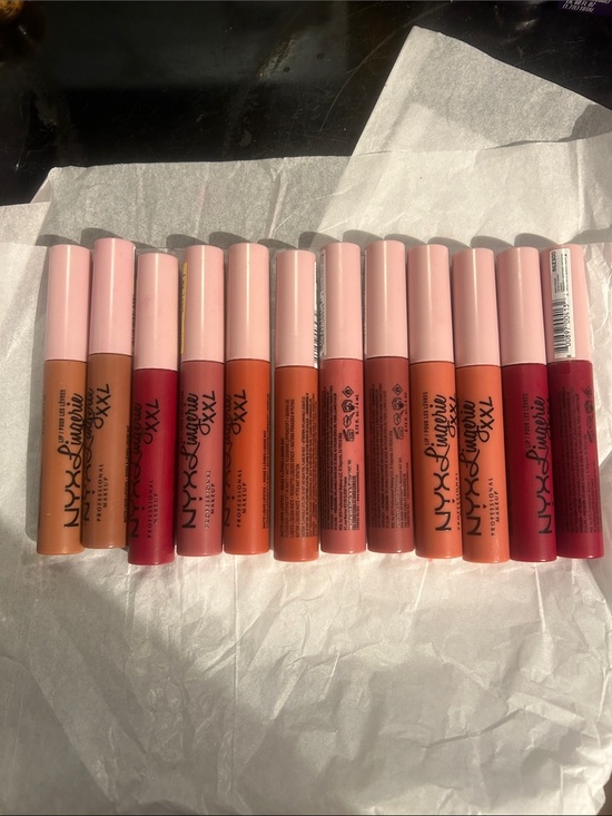 NYX Other - NYX Lip Lingerie XXL Liquid Lipstick Set - Mixed Pinks, Nudes & Reds. Lot of 12